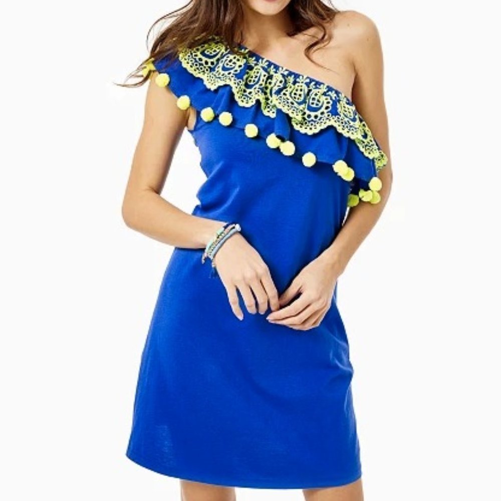 Lilly Pulitzer NWT Idara One-Shoulder Dress Size XS
